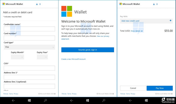 微软Edge集成付款请求API：Windows 10创造者更新带来无缝支付体验